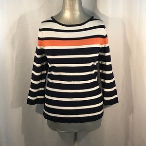 💄NICE JONES NEW YORK STRIPED TUNIC TOP😘